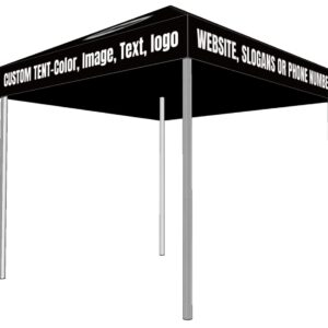 SOSITE Custom Logo Pop Up Canopy Tent for Trade Show with Roof-10x10