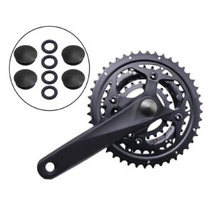 SM SunniMix Bike Crank Set Screw Top Cover, MTB Mountain Road Bicycle Dust Proof Components Parts BB Crank Cover for 22-25mm Crankset, Black