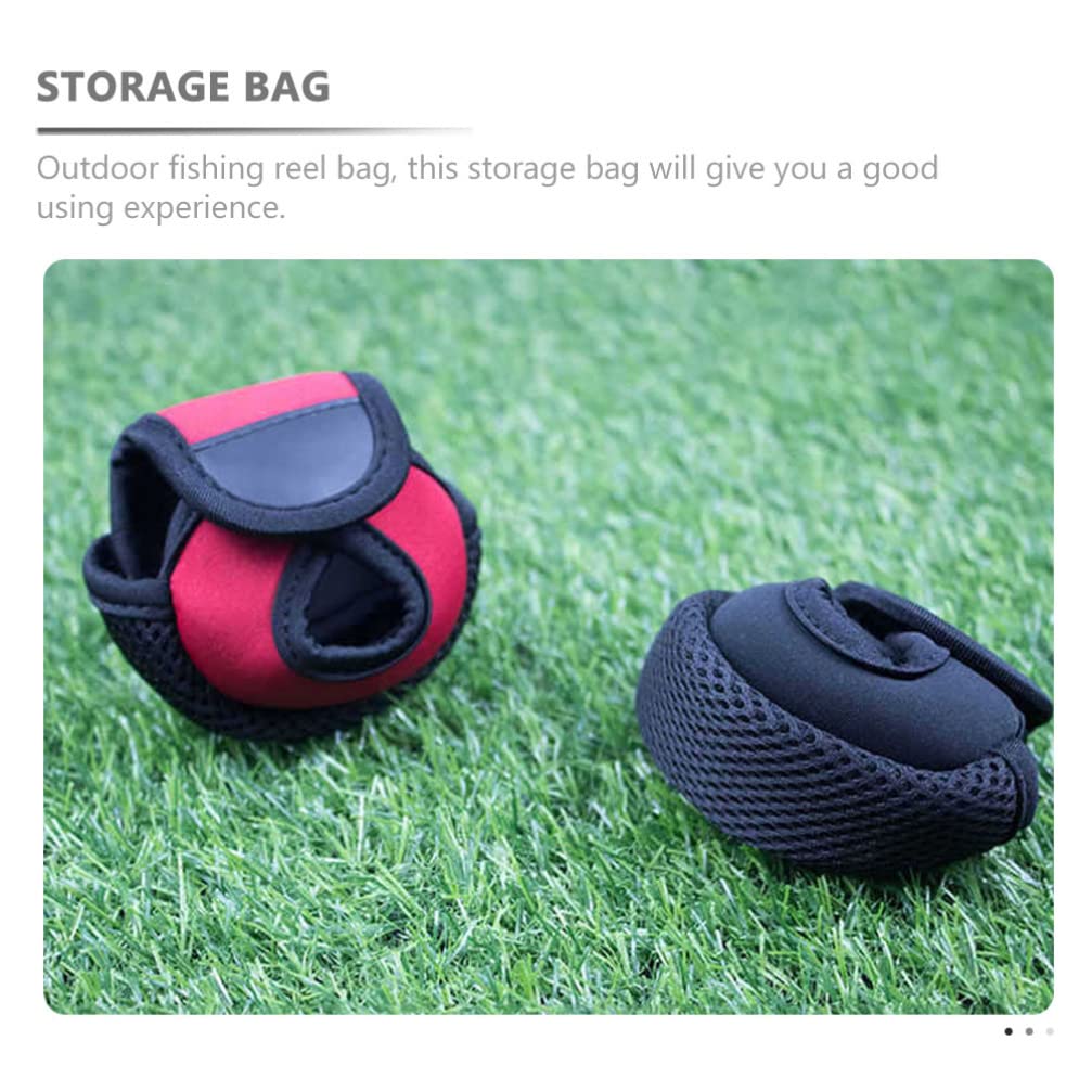 Gatuida Fishing Reel Bag Fishing Supply Fishing Reel Case Breathable Fishing Reel Pouch Line Spooling Machine Portable Fishing Reel Protector Water Proof Fishing Line Neoprene