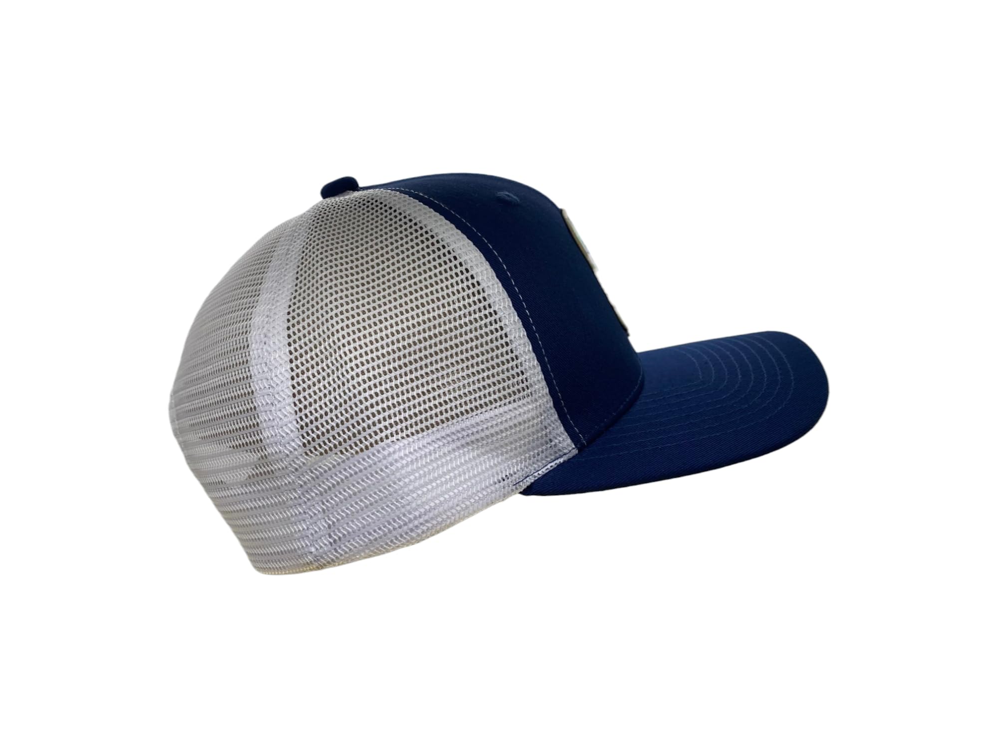 Denali Trucker Hat w/National Park Woven Patch (Navy/White)