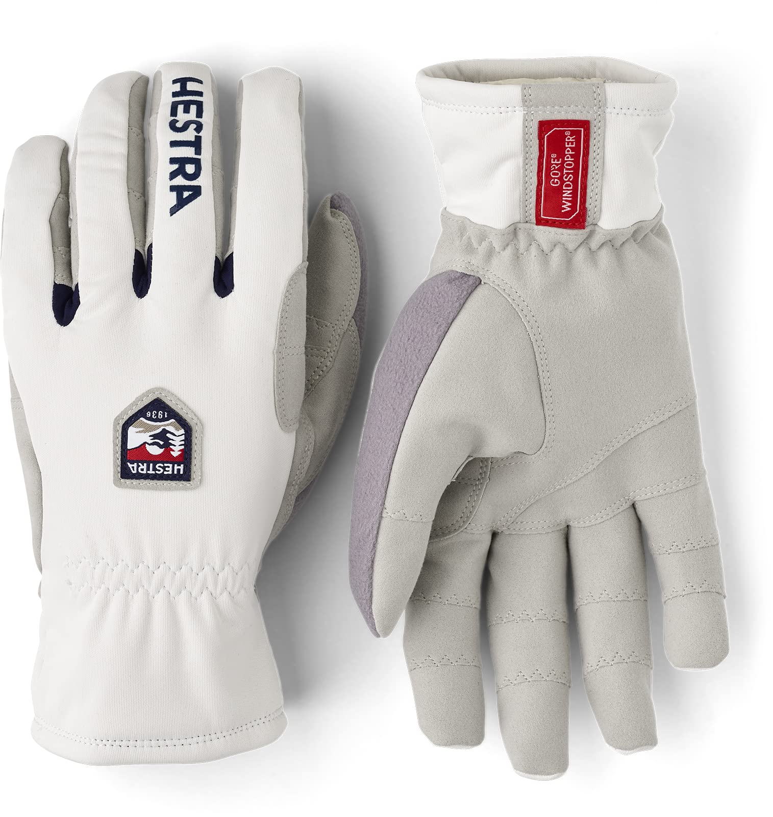 Hestra Unisex Windstopper Ergo Grip Touring Gloves for Cross Country & Winter Sports - Ivory - 8