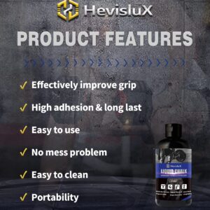 Hevislux Liquid Chalk. Improve Hand Grip for Gymnastic, Rock Climbing, Weightlifting. Quick-Drying Formula. Easy use, no Mess, Added Vitamin E. (250ml)