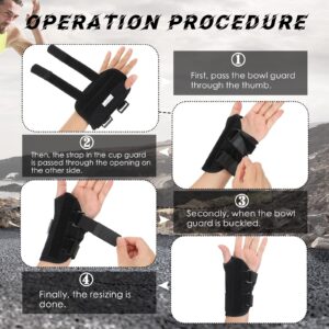 Konohan 2 Pcs Wrist Brace for Kids Youth Carpal Tunnel Black Splints Wrist Brace Night Support with Adjustable Compression Straps for Children Sports Sleep (Age 3-8)