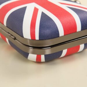 PRETYZOOM Evening Chain Bag Union Jack Flags National Flag Pattern Bag Clutch Wallet for Women Crossbody Ladies Shoulder Bags Flag Handbag Clutch Purse Sling One Shoulder U.k. Women's