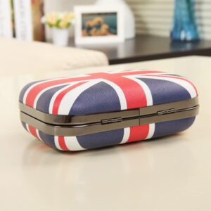 PRETYZOOM Evening Chain Bag Union Jack Flags National Flag Pattern Bag Clutch Wallet for Women Crossbody Ladies Shoulder Bags Flag Handbag Clutch Purse Sling One Shoulder U.k. Women's