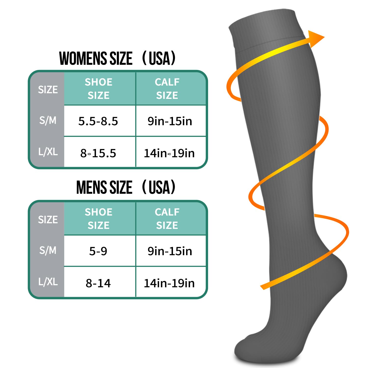 3 Pack Medical Compression Sock-Compression Sock for Women and Men-Best for Running,Nursing,Sports