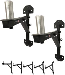 cedarslink pa speaker wall mount brackets - 2 pro-audio stands post holder dj stage aluminum peg mount! over 200 lb. capacity!