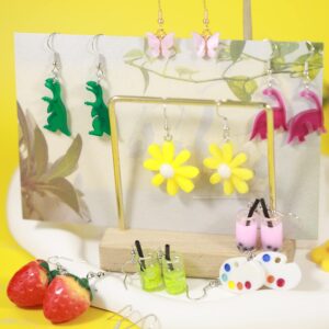 30 Pairs Cute Earrings Funny Weird Aesthetic Kawaii Quirky Indie Crazy Earrings Weirdcore Accessories Earrings Summer Lot Earrings Multiple Sets for Women