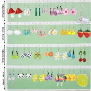 30 Pairs Cute Earrings Funny Weird Aesthetic Kawaii Quirky Indie Crazy Earrings Weirdcore Accessories Earrings Summer Lot Earrings Multiple Sets for Women