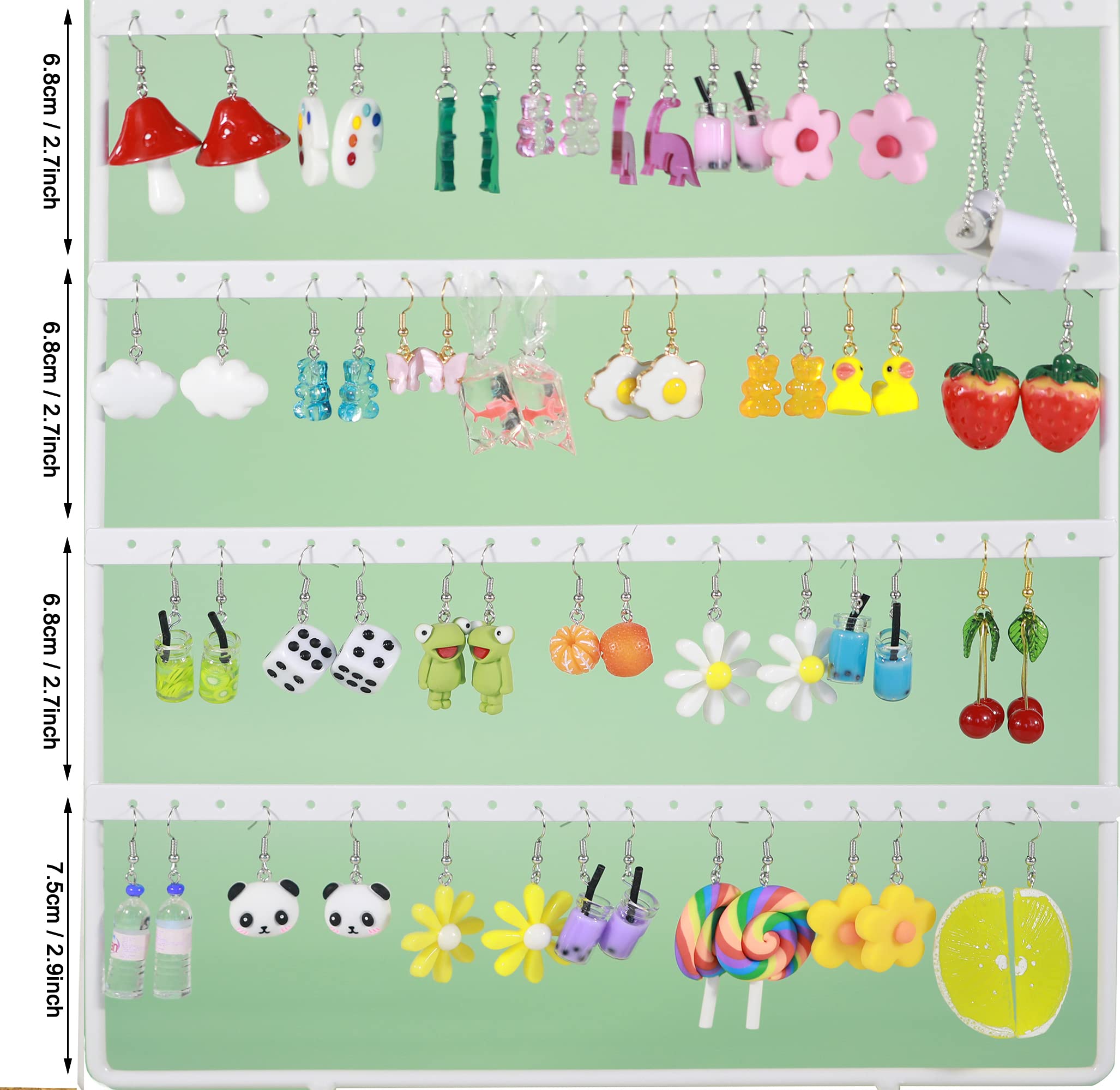 30 Pairs Cute Earrings Funny Weird Aesthetic Kawaii Quirky Indie Crazy Earrings Weirdcore Accessories Earrings Summer Lot Earrings Multiple Sets for Women