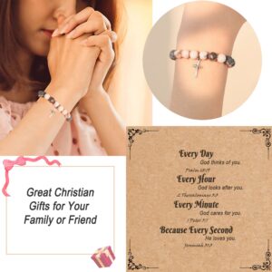 Dabem Christian Gifts for Women, Cross Bracelet Religious Gifts for Women, Easter Gifts for Women Adults, Inspirational Catholic Faith Gifts for Women