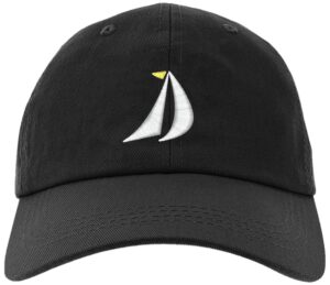 owndis cap sail boat, sailing dad-em-0050-black