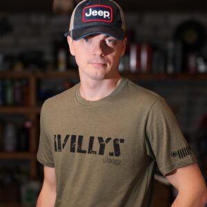 Jeep Premium Navy Waxed Chino Twill/Lightweight Khaki Mesh Patch Hat - Navy/Khaki