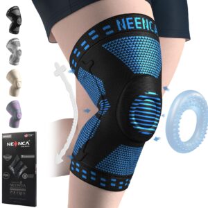 NEENCA Plus Size Knee Brace for Knee Pain, Knee Support with Side Stabilizers & Patella Gel Pad, Knee Compression Sleeve for Meniscus Tear, Arthritis Joint Pain Relief, ACL, PCL, All Sports. Plus Size