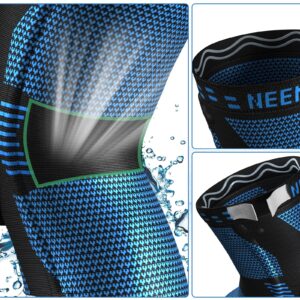 NEENCA Plus Size Knee Brace for Knee Pain, Knee Support with Side Stabilizers & Patella Gel Pad, Knee Compression Sleeve for Meniscus Tear, Arthritis Joint Pain Relief, ACL, PCL, All Sports. Plus Size