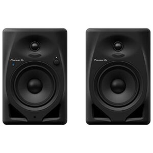 Pioneer DJ DM-50D-BT 5-inch Desktop Active Monitor Speaker Pair with Bluetooth - Black