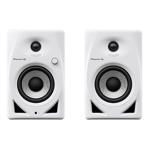 Pioneer DJ DM-40D-W 4-inch Desktop Active Monitor Speaker - White