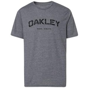 oakley si indoc tee, athletic heather grey, large