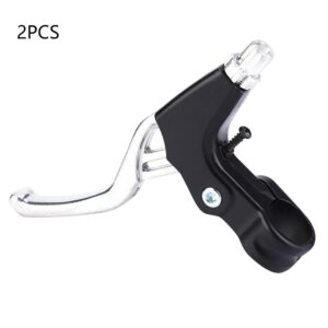 Pilipane Aluminium Alloy Mountain Bike Lever Bicycle Cycling Brake Level Handles 2.2cm Diameter for Mountain Bike,1 Pair Bike Brakes, Road Bike, Folding Bike, (Silver), 1 Pair Bike Brakes, Aluminium