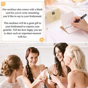 UPROMI Maid of Honor Gifts, Maid of Honor Necklace, Wedding Gifts for Bridesmaid Gifts from Bride