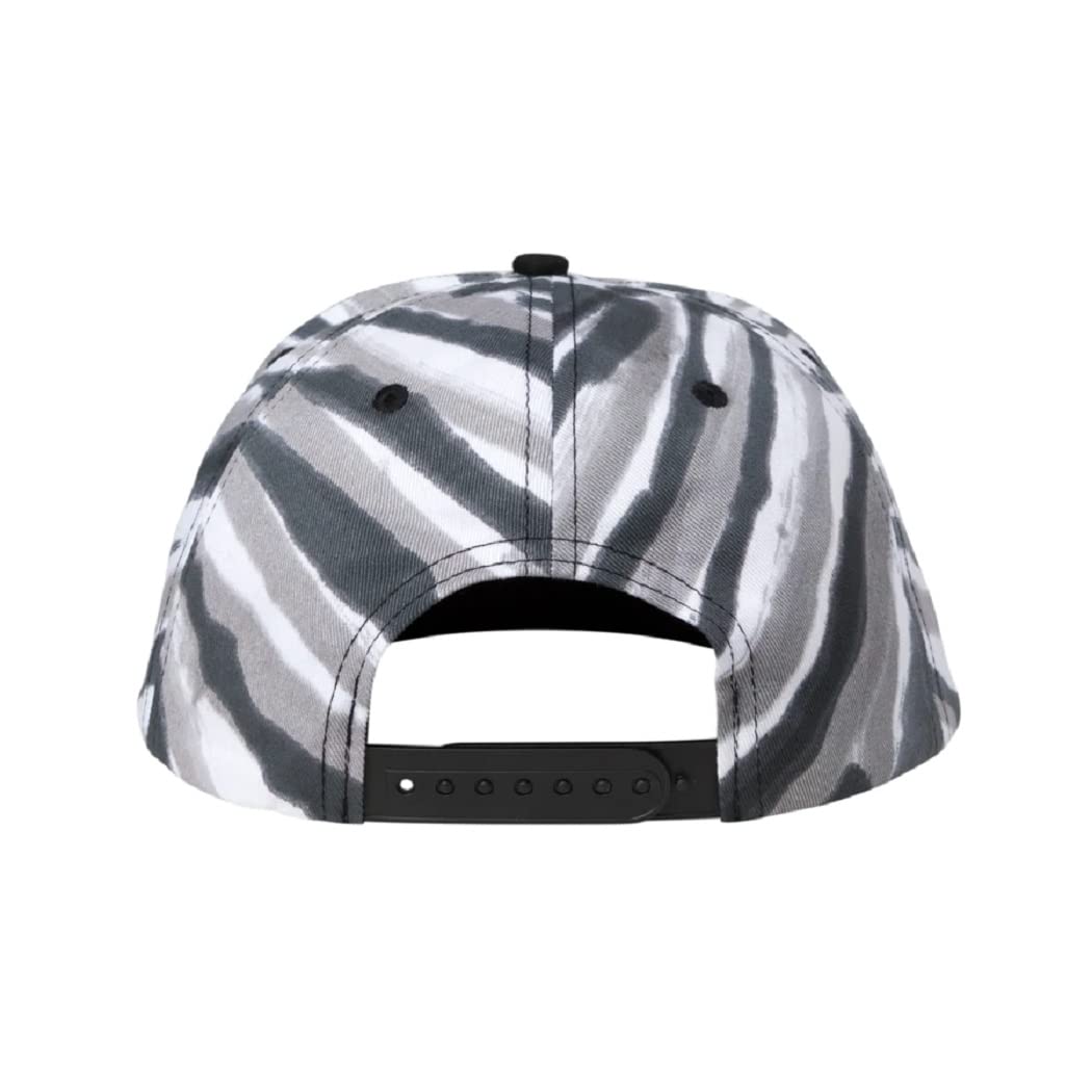 SANTA CRUZ Mid Profile Snapback Baseball Hat Classic Dot Skate Hat - Twist Black/Black, Size: One Size