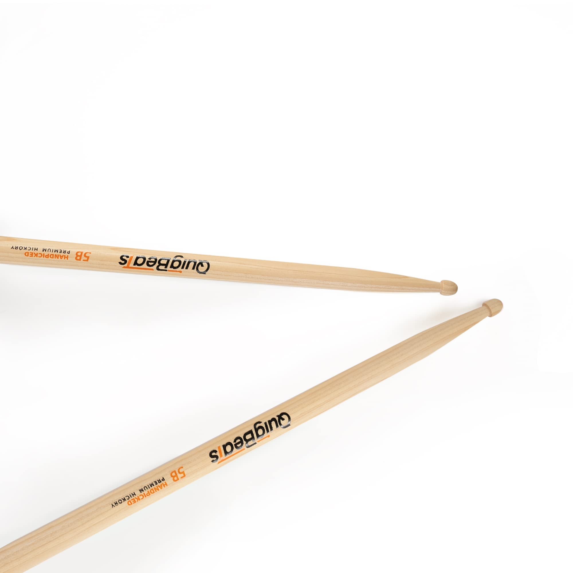 QuigBeats Drum Sticks, Premium Hickory 5B Drumsticks, Pitch Matched Drum sticks for Adults & Kids 1 Pair