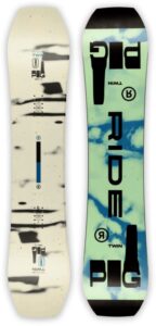 ride twinpig unisex snowboard 142cm