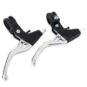 Pilipane Aluminium Alloy Mountain Bike Lever Bicycle Cycling Brake Level Handles 2.2cm Diameter for Mountain Bike,1 Pair Bike Brakes, Road Bike, Folding Bike, (Silver), 1 Pair Bike Brakes, Aluminium