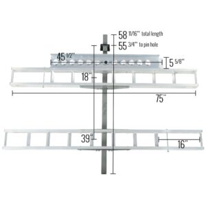 Black Widow Aluminum Double eBike or Fat Tire Bike Carrier - 600 lb. Capacity