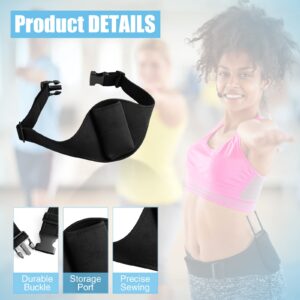 Mic Belt Mic Fitness Belt Adjustable Microphone Black Fitness Instructor Microphone Strap Belt Belts for Fitness (10 Pieces)