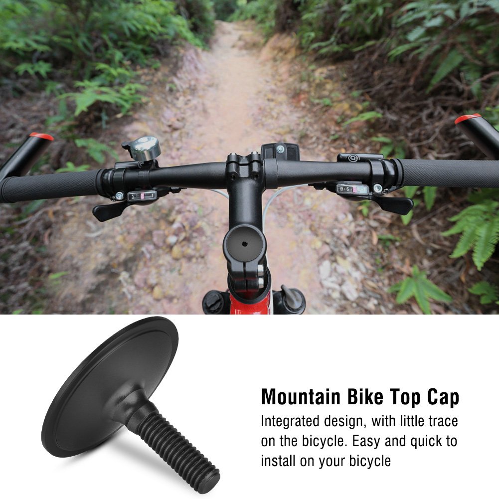 Alluminum Alloy Road Mountain Bike Bicycle Headset Cap Cover Screws Stem Spacers for 28.6mm Fork Tube Cover Cycling Accessories(Black),Stem Top Cap, Stem Top Cap, Alluminum Alloy Road Mountain B