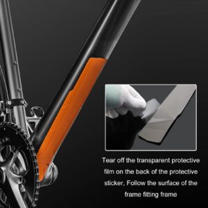 ALI2 Mountain Style Bike Downtube Frame Protector for Bike Road Bike,Orange