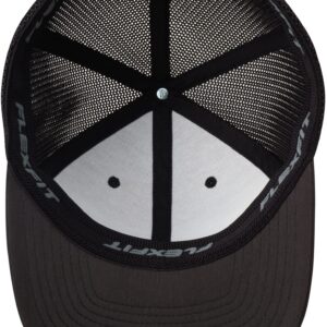 Hurley Men's Caps - Mini Icon Mesh Panel Baseball Cap - Fitted Hats for Men, Size Large-X-Large, Black