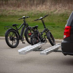 Black Widow Aluminum Double eBike or Fat Tire Bike Carrier - 600 lb. Capacity