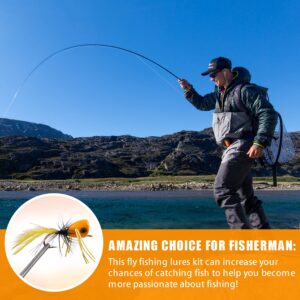 Fly Fishing Flies Fly Popper Panfish Bass Popper Flies Dry Fly Fishing Flies Topwater Bait Fly Fishing Popper for Bass Trout Panfish Crappie Bluegill Sunfish