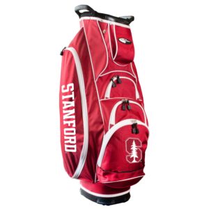 team golf ncaa stanford albatross golf bag lightweight, 10-way club divider, spring action stand, insulated cooler pocket, velcro glove and umbrella holder & lift assist handles