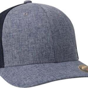 Hurley Men's Caps - Mini Icon Mesh Panel Baseball Cap - Fitted Hats for Men, Size Small-Medium, Obsidian