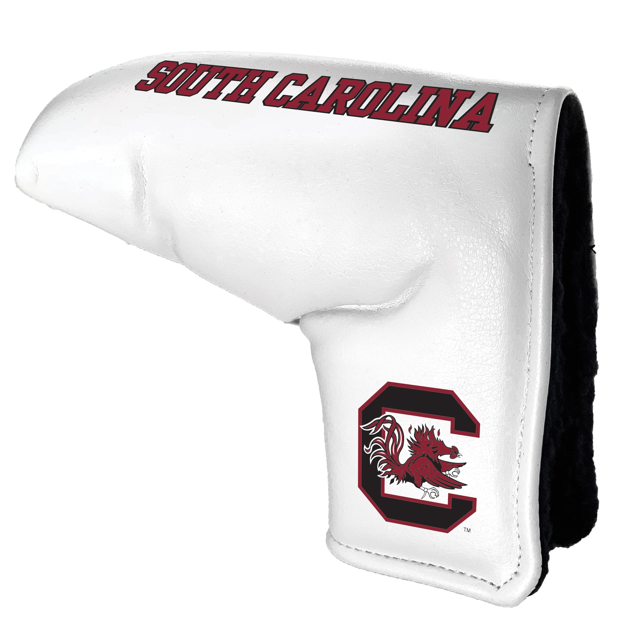 Team Golf NCAA South Carolina Tour Blade Putter Cover (White), Fits Most Blade Putters, Scotty Cameron, Taylormade, Odyssey, Titleist, Ping, Callaway