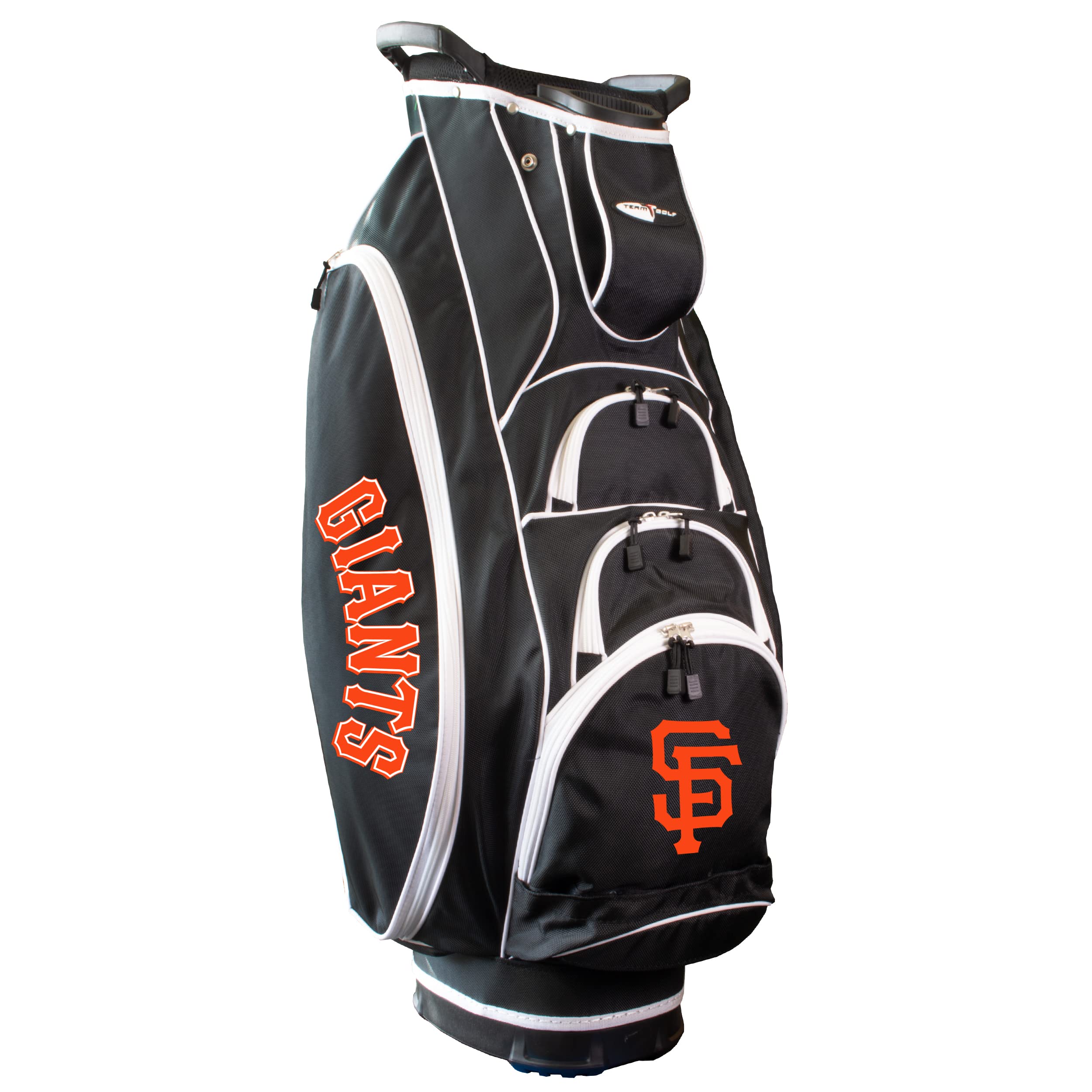 Team Golf MLB SAN Fran Giants Albatross Golf Bag Lightweight, 10-Way Club Divider, Spring Action Stand, Insulated Cooler Pocket, Velcro Glove and Umbrella Holder & Lift Assist Handles