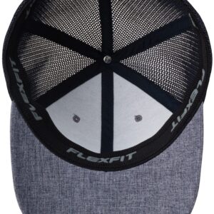 Hurley Men's Caps - Mini Icon Mesh Panel Baseball Cap - Fitted Hats for Men, Size Small-Medium, Obsidian