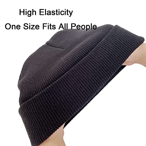 NPQQUAN 3 Packs Unisex Beanie Hats for Men Women Winter Knit Beanies Black+Black+Black