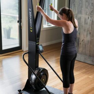 Concept2 SkiErg Indoor Ski Machine with PM5 Monitor | Adjustable Air Resistance with Garmin HRM-Dual Heart Rate Monitor | ANT+ and Bluetooth Connectivity with Signature Series Resistance Band