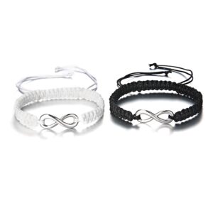 u-k useful2pcs/set friendship bracelet for men women handmade braided rope bracelet love couples bracelet set fashion jewelry