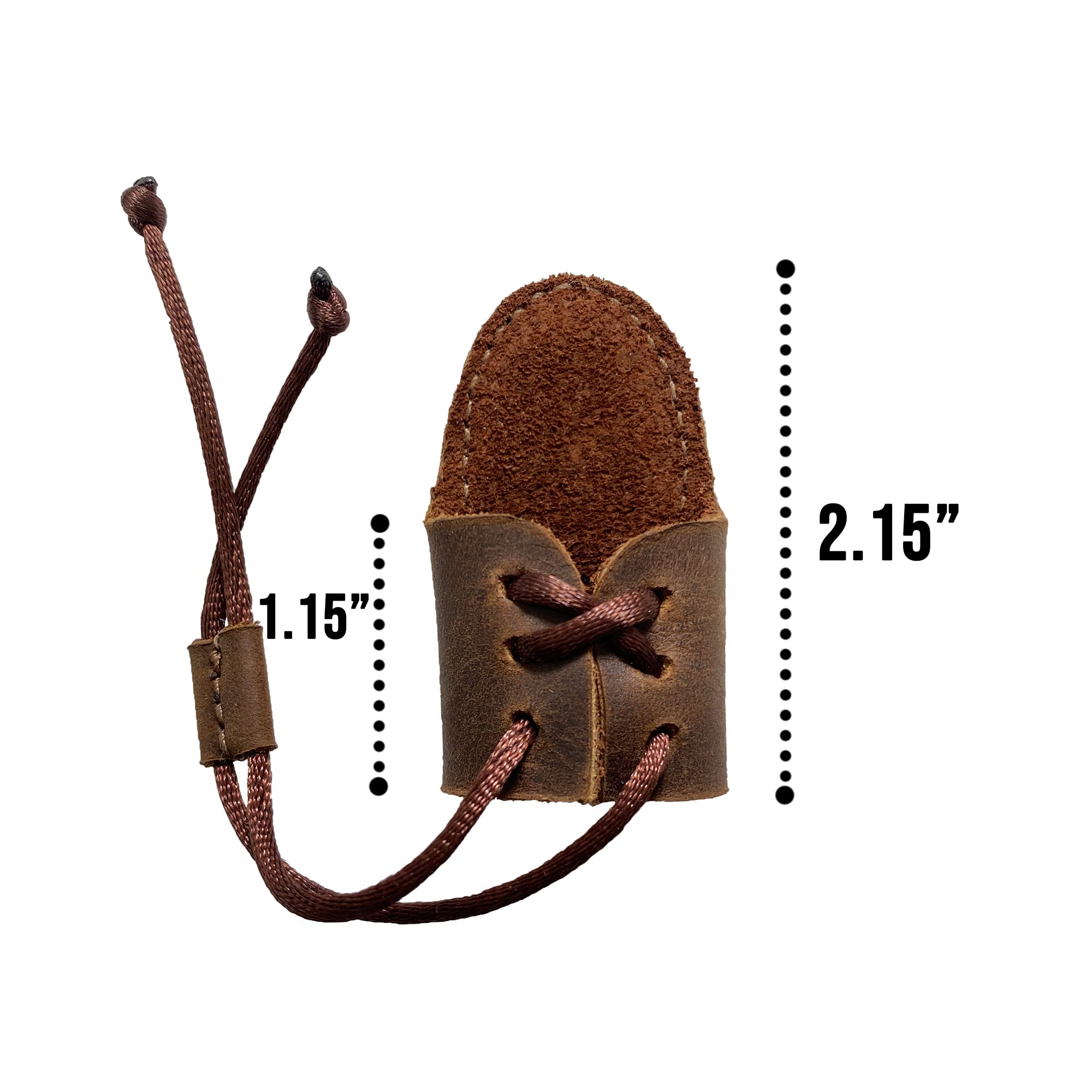 Valhalla Gear, Archery Thumb Protector, Mongolian Finger Guard, Recurve Bow, Archer Essentials, Full Grain Leather, Handmade, Bourbon Brown