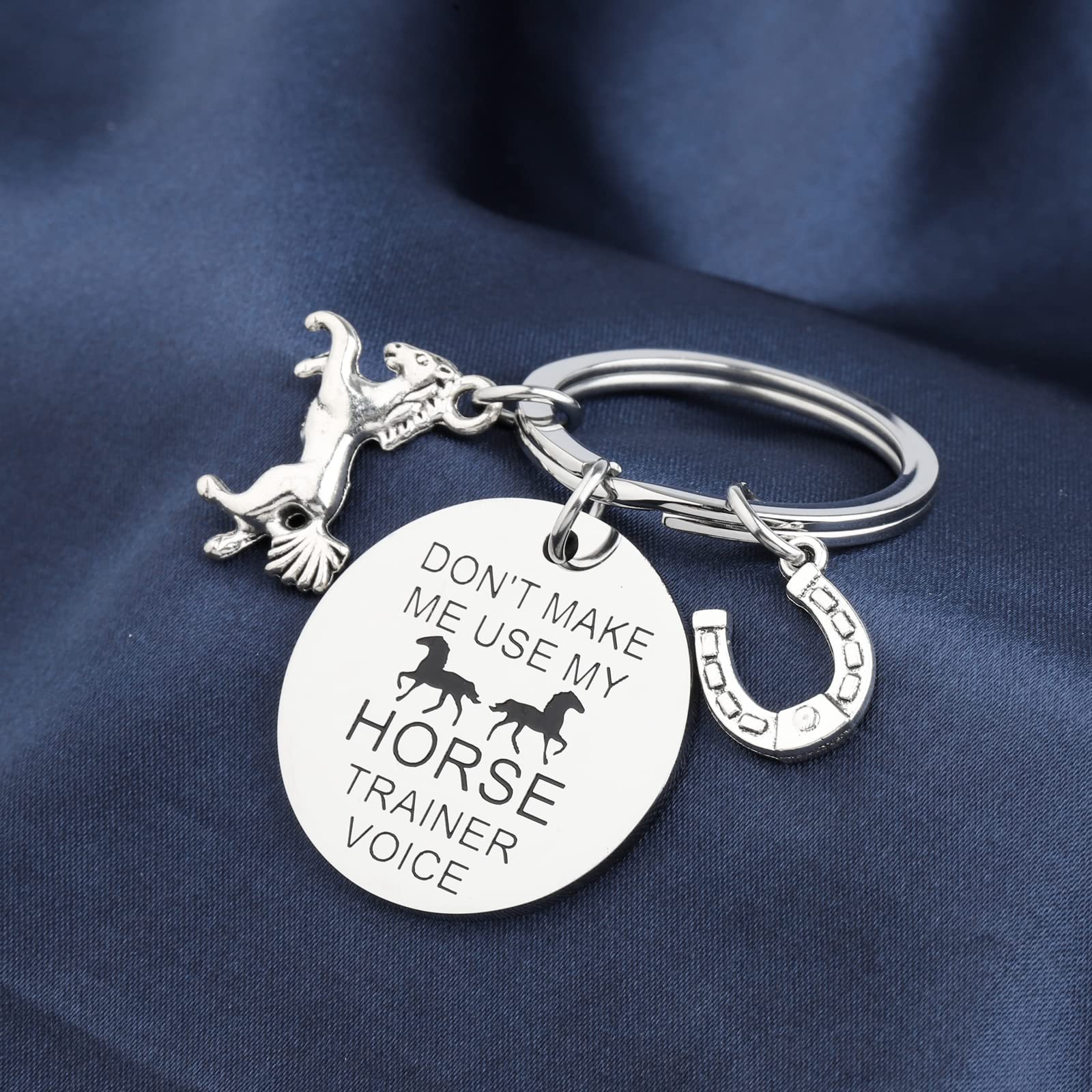 TGBJE Horse Trainer Gift Don’t Make Me Use My Horse Trainer Voice Keychain Horse Coach Thank You Gift Equestrian Gift Horse Lover Gift (h trainer voice)