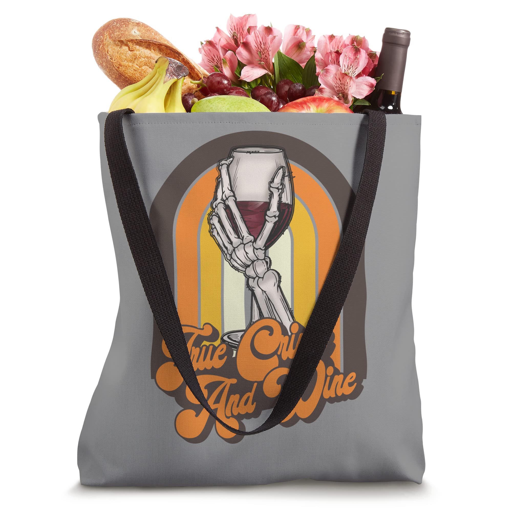 TRUE CRIME & WINE - Fun For True Crime Listeners Tote Bag