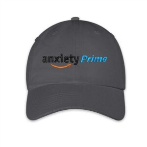 anxiety prime embroidered hat (charcoal)