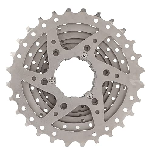 Mountain Bike 8 Speed Cassette, Smoother Shifting Multi Layer Electroplating Deficient Gear Design 8 Speed Cassette for Road Bike