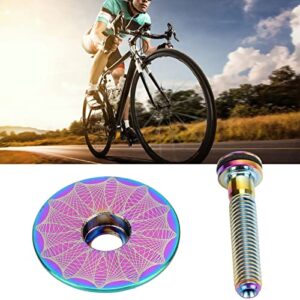 Shanrya Headset Top Cover, Colorful Waterproof Headset Top Cover Replacement for Road Bike