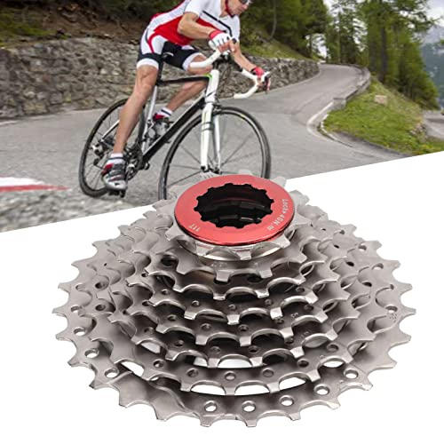 Mountain Bike 8 Speed Cassette, Smoother Shifting Multi Layer Electroplating Deficient Gear Design 8 Speed Cassette for Road Bike